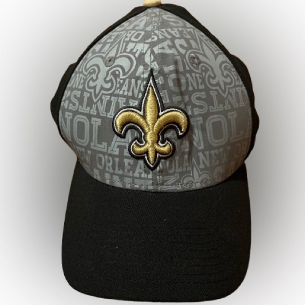 New Era NFL Saints 39Thirty Gray and Black Baseball Cap